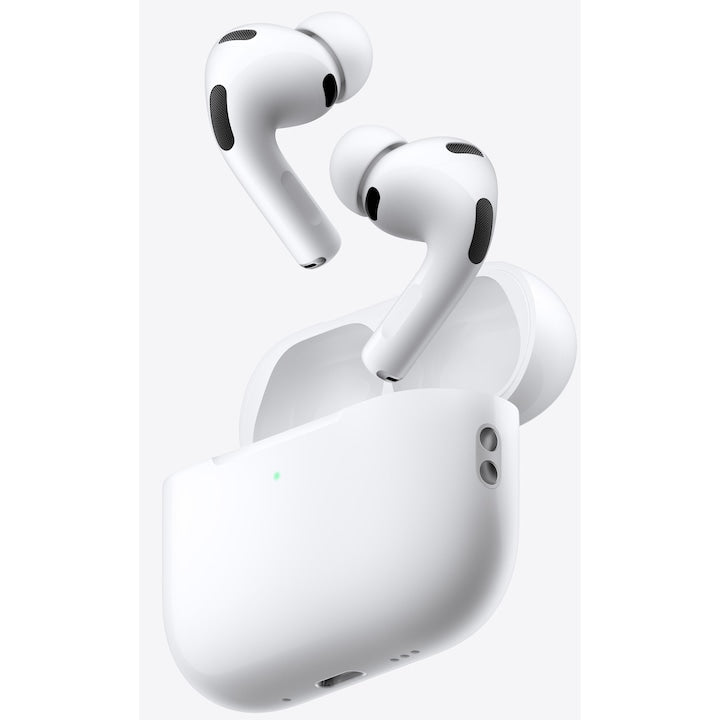 Căști Apple AirPods Pro 3 și carcasa de încărcare deschisă