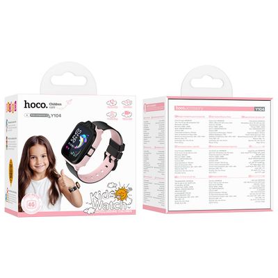 Ceas inteligent pentru copii Hoco Y104, 4G GPS, WiFi, 700mAh, 1.69” cu functie de apelare - Albastru - NotebookGsm