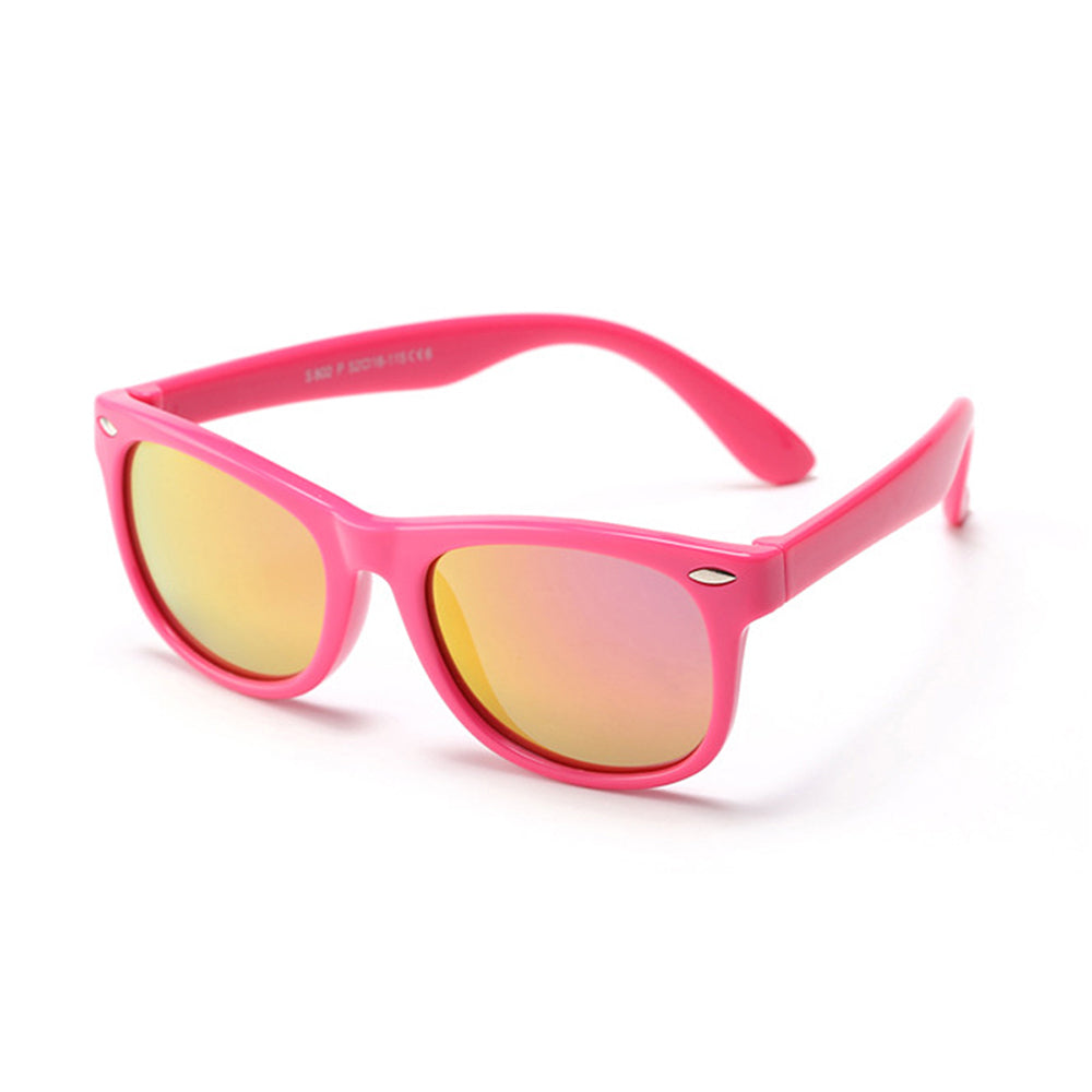 Techsuit Sunglasses Polarised (D802), for Kids, UV Protection, Roz / Pink