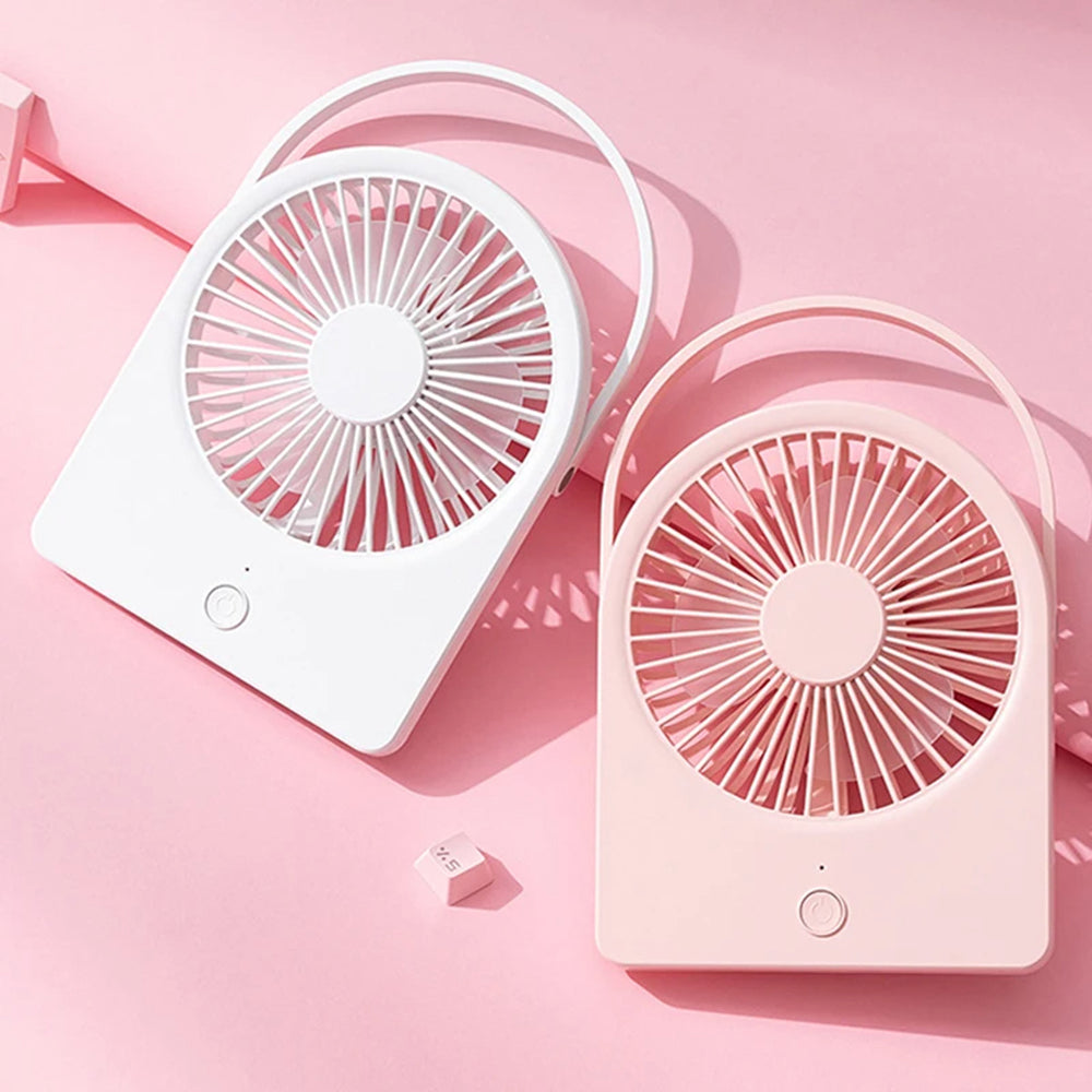 Techsuit Mini Fan (CT-108), Portable, Rechargeable, USB, Albastru