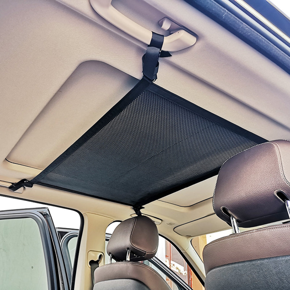 Gadget Techsuit Car Organizer (CNO-T1), Storage Net for Car Ceiling (L78x53cm), Negru