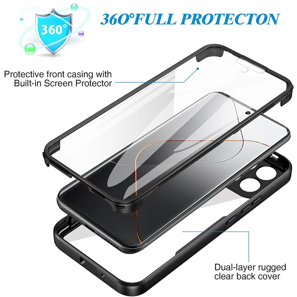 Folie de protectie Techsuit ColorVerse 360 Series + compatibil cu Xiaomi 14, Roz