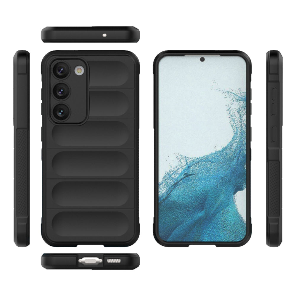 Techsuit Magic Shield fekete tok Samsung Galaxy S23 telefonhoz