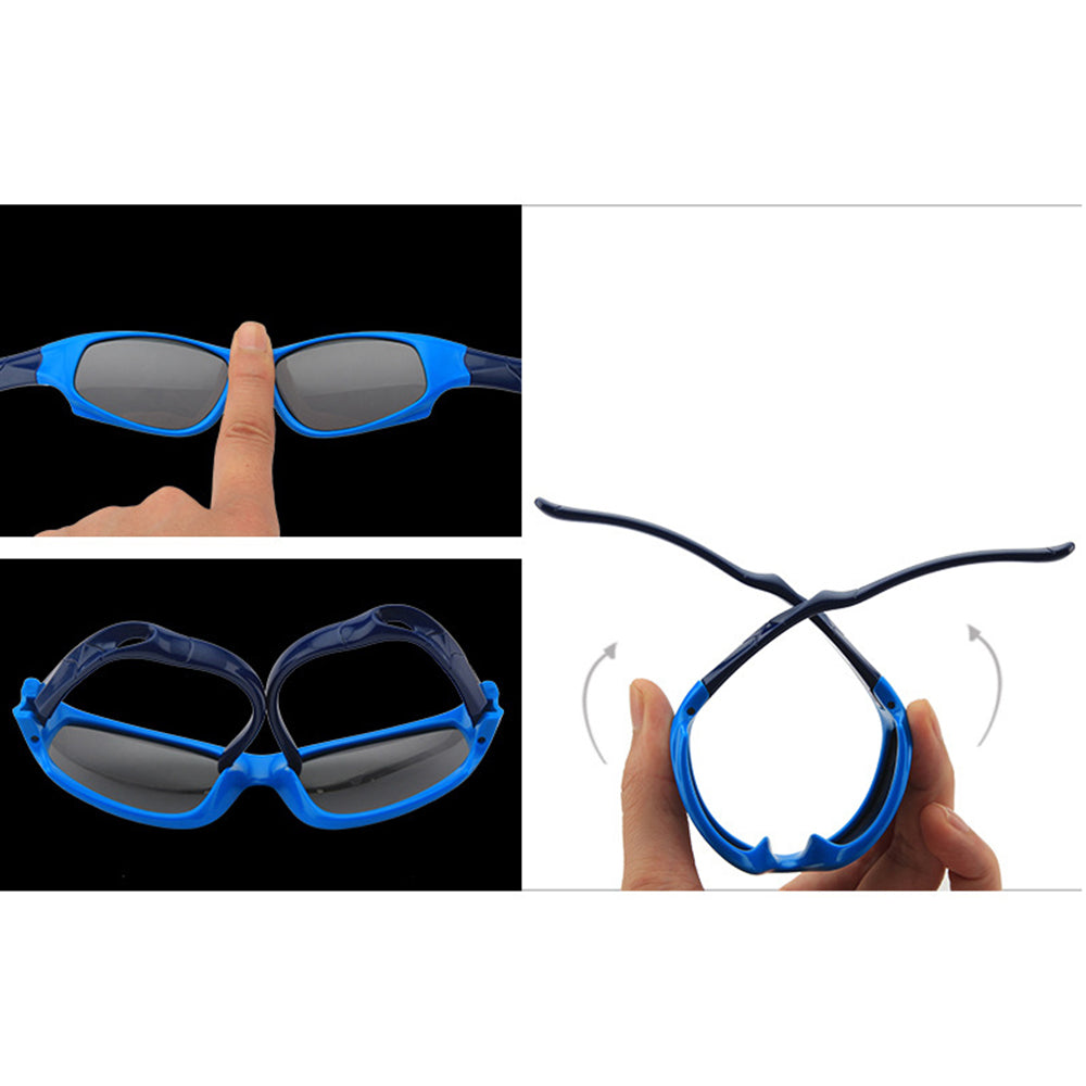 Techsuit Sunglasses Polarised (816-C3), for Kids, Sport Type, Roz / Green
