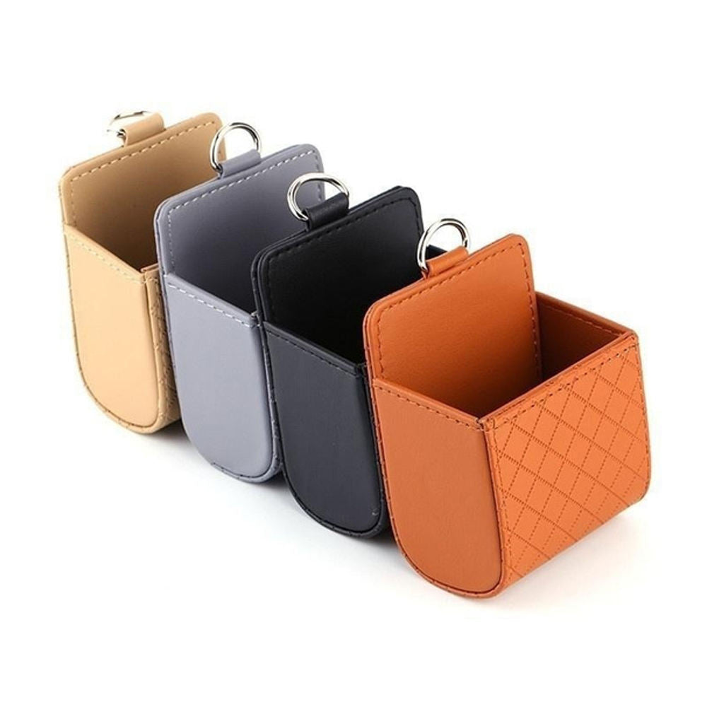 Gadget Techsuit Car Organizer (CO-P1), Air Vent Storage Pocket for Small Objects, Negru