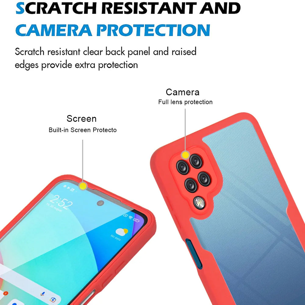 Folie de protectie Techsuit ColorVerse 360 Series + compatibil cu Samsung Galaxy A12, Negru