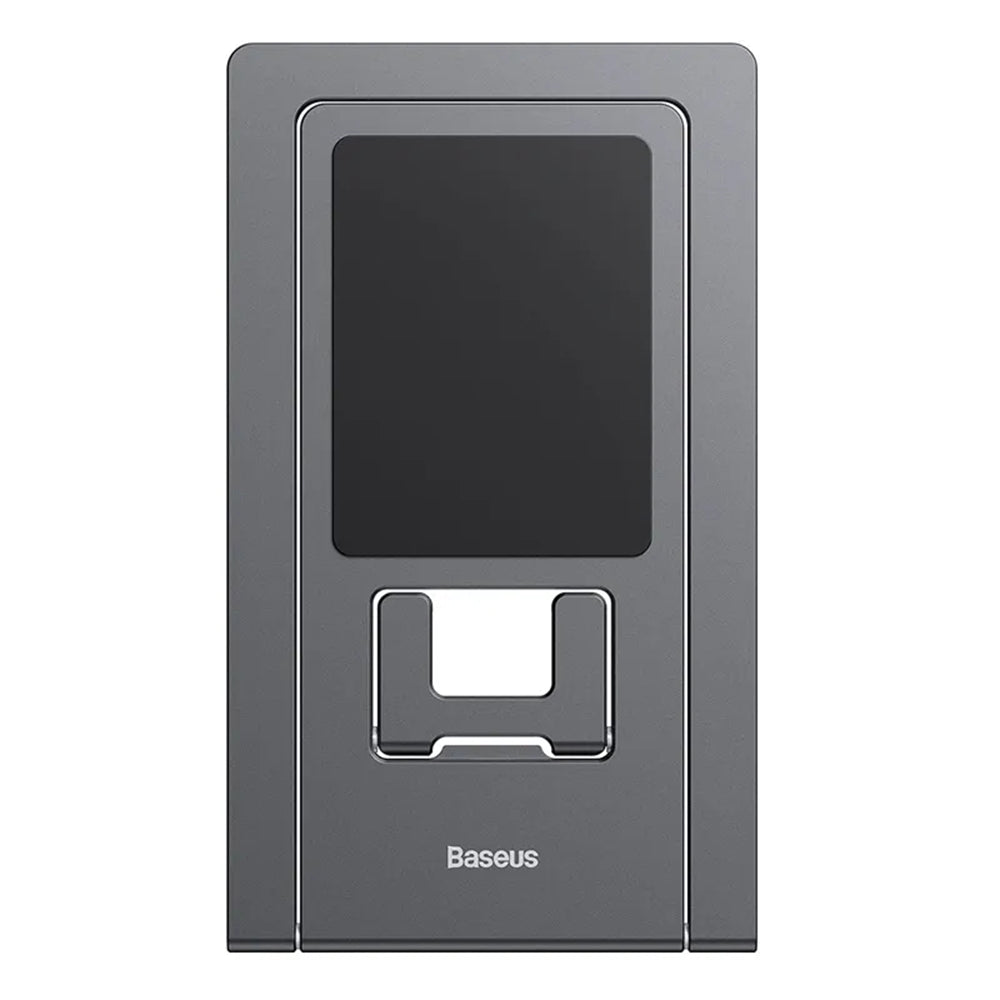 Suport Baseus Foldable (LUKP000013), for Phone/Tablet with Silicon Pad, Foldable, 360° Adjustable, Aluminium, Gri