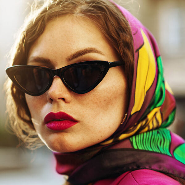 Techsuit Sunglasses (5040), for Women, PC Frame and Lens, Triangular, Leopard
