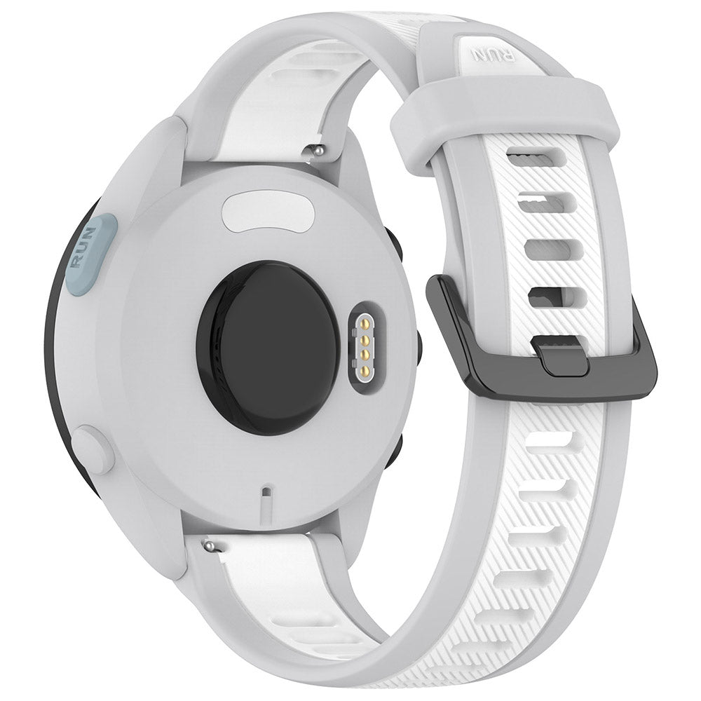 Curea smartwatch Techsuit Watchband 20mm (W053) compatibil cu Samsung Galaxy Watch 4/5/Active 2, Huawei Watch GT 3 (42mm)/GT 3 Pro (43mm), Alb