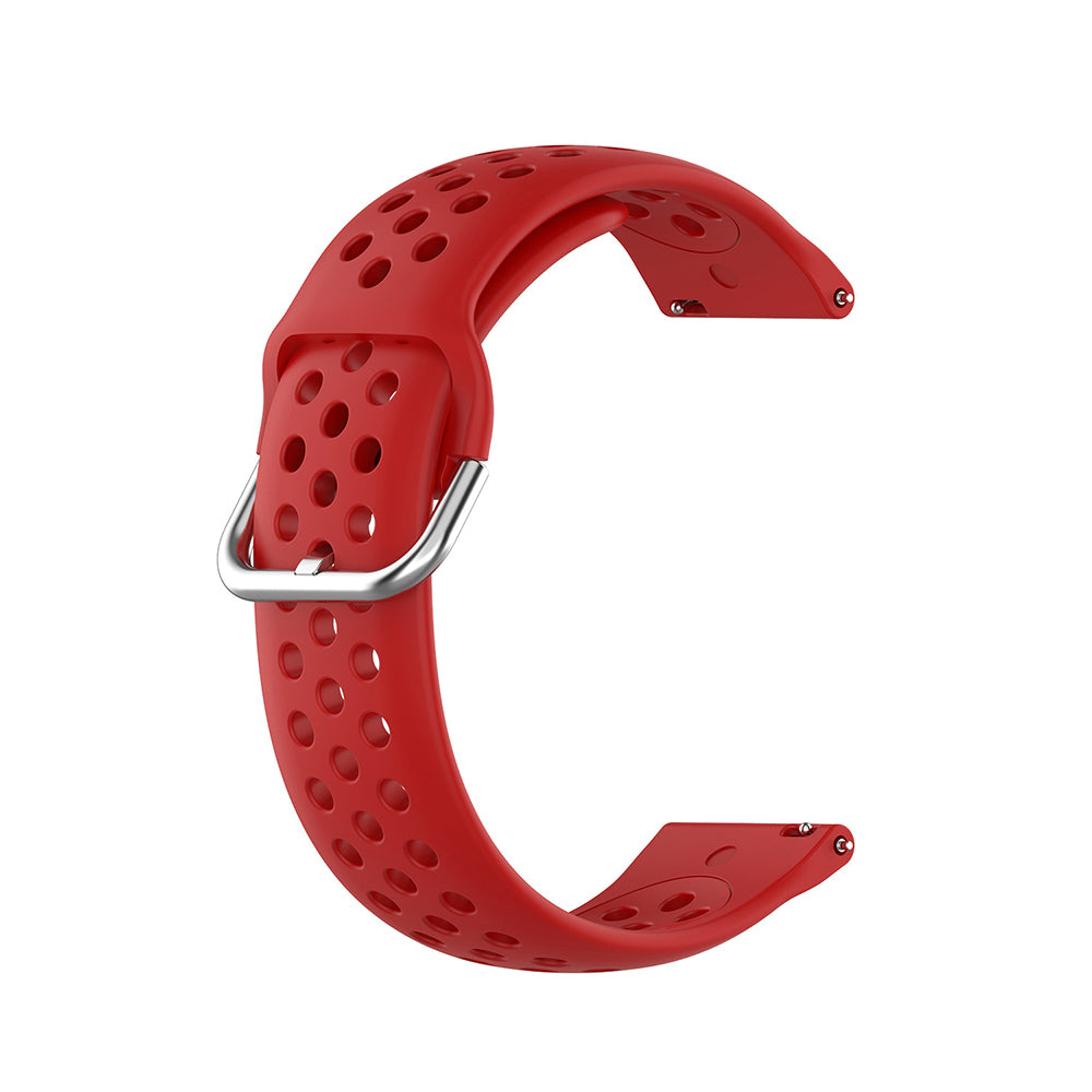 Curea smartwatch Techsuit Watchband 22mm (W004) compatibil cu Samsung Galaxy Watch (46mm)/Watch 3/Gear S3, Huawei Watch GT/GT 2/GT 3 (46mm), Rosu