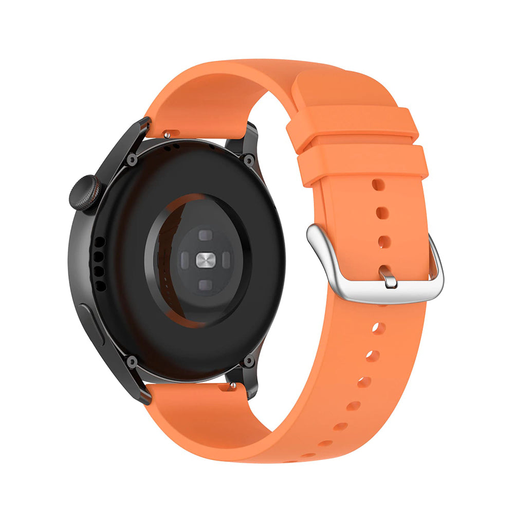Curea smartwatch Techsuit Watchband 20mm (W001) compatibil cu Samsung Galaxy Watch 4/5/Active 2, Huawei Watch GT 3 (42mm)/GT 3 Pro (43mm), Portocaliu