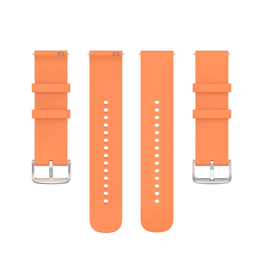 Curea smartwatch Techsuit Watchband 20mm (W001) compatibil cu Samsung Galaxy Watch 4/5/Active 2, Huawei Watch GT 3 (42mm)/GT 3 Pro (43mm), Portocaliu