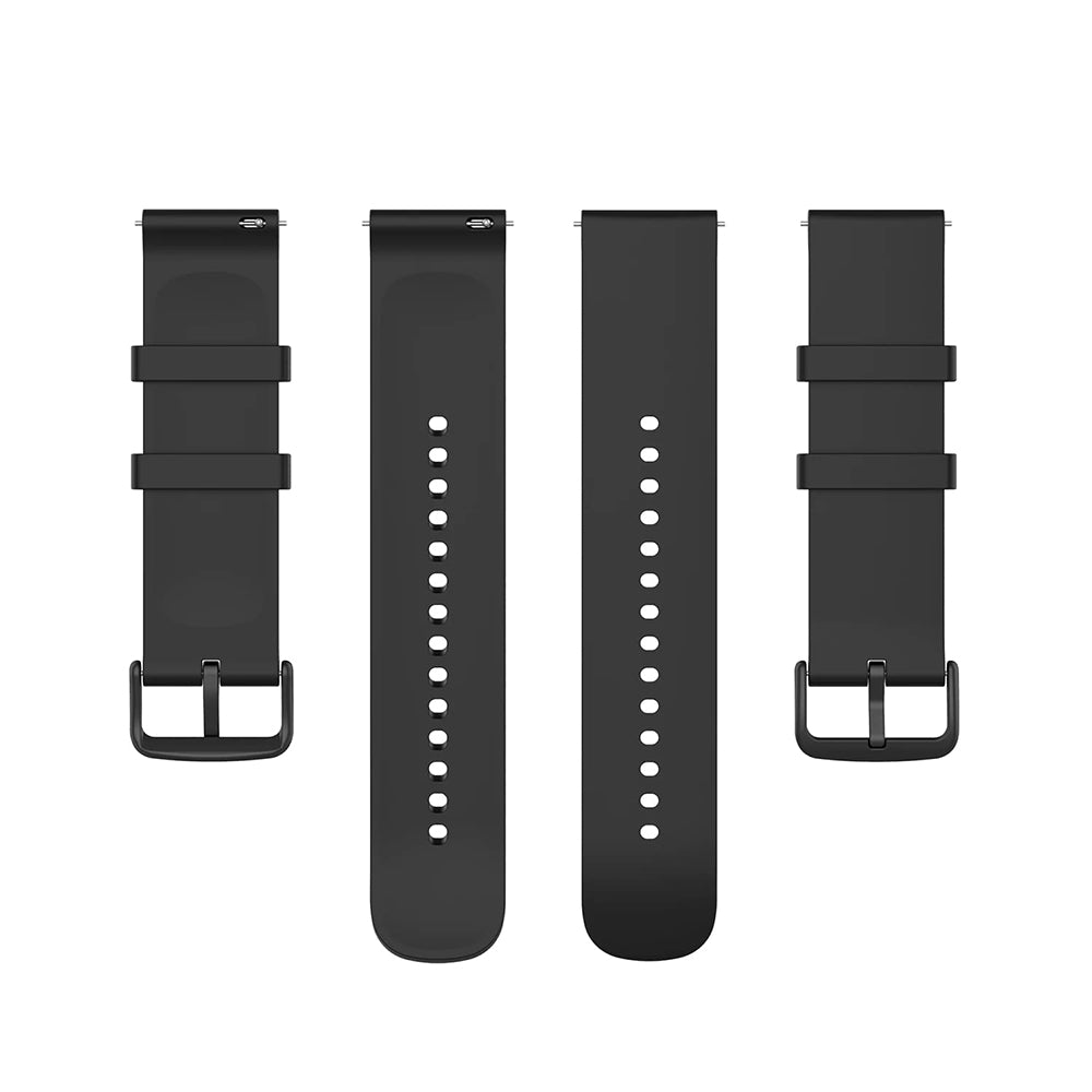Curea smartwatch Techsuit Watchband 20mm (W001) compatibil cu Samsung Galaxy Watch 4/5/Active 2, Huawei Watch GT 3 (42mm)/GT 3 Pro (43mm), Negru
