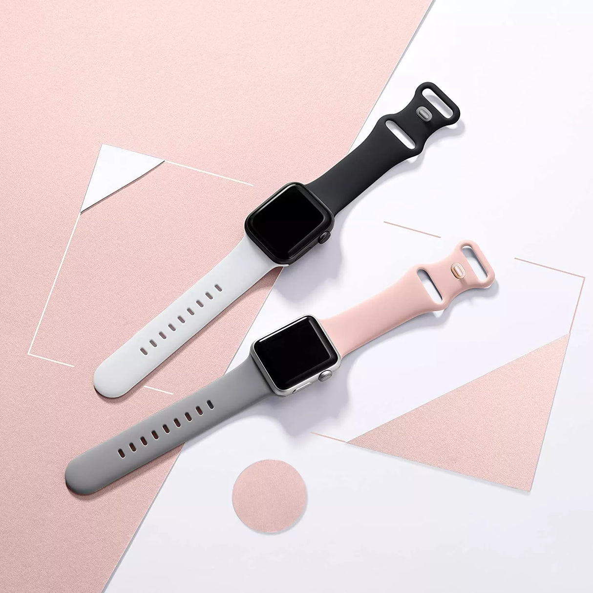 Curea smartwatch Techsuit Watchband (W031) compatibil cu Apple Watch 1/2/3/4/5/6/7/8/9/10/11/SE/SE 2/SE 3 (38/40/41/42mm), Gri