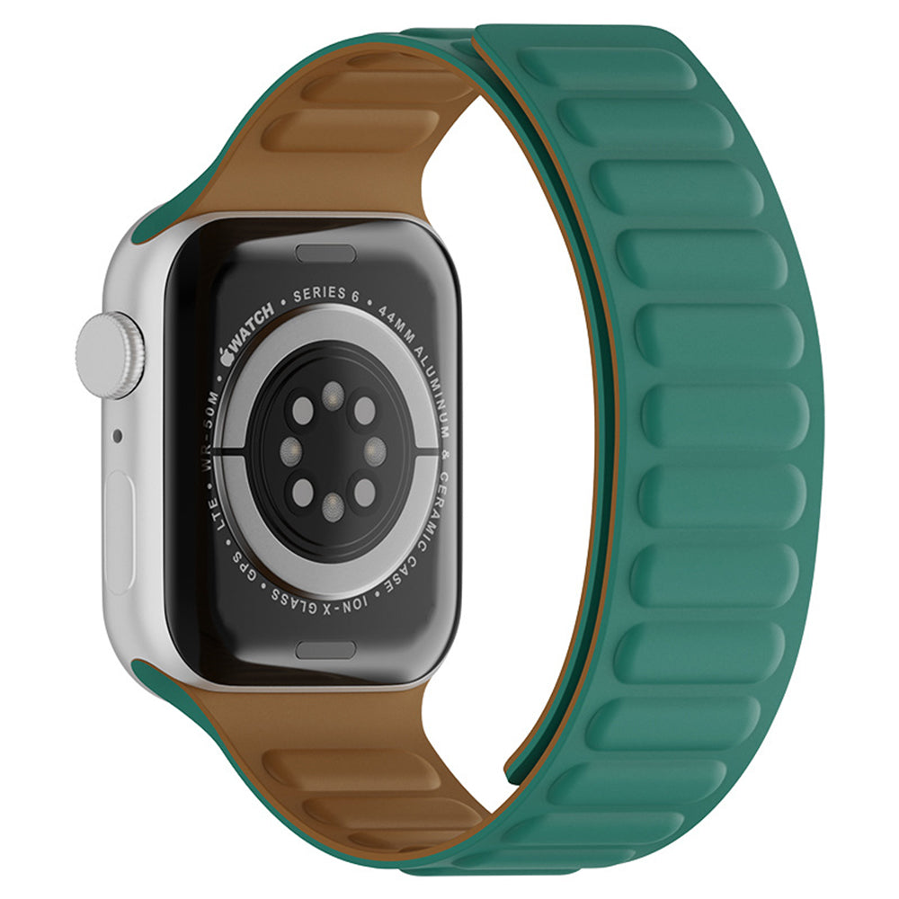 Curea smartwatch Techsuit Watchband (W035) compatibil cu Apple Watch 1/2/3/4/5/6/7/8/9/10/11/SE/SE 2/SE 3/Ultra/2/3 (42/44/45/46/49mm), Turcoaz