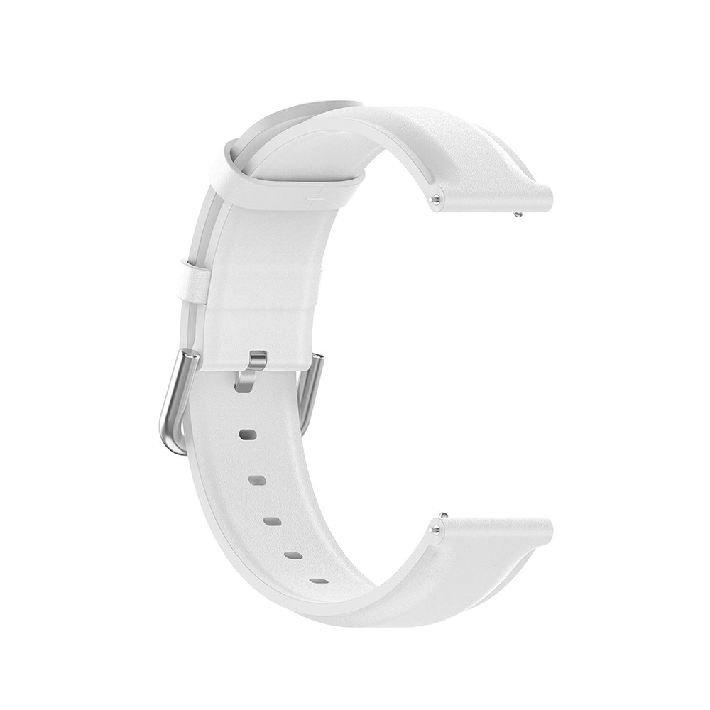 Curea smartwatch Techsuit Watchband 20mm (W007PU) compatibil cu Samsung Galaxy Watch 4/5/Active 2, Huawei Watch GT 3 (42mm)/GT 3 Pro (43mm), Alb