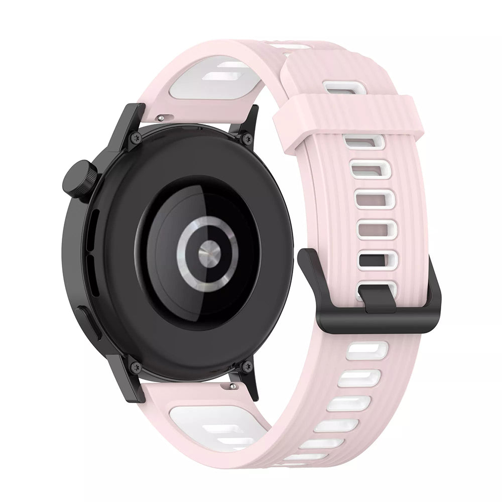Curea smartwatch Techsuit Watchband 20mm (W002) compatibil cu Samsung Galaxy Watch 4/5/Active 2, Huawei Watch GT 3 (42mm)/GT 3 Pro (43mm), Roz