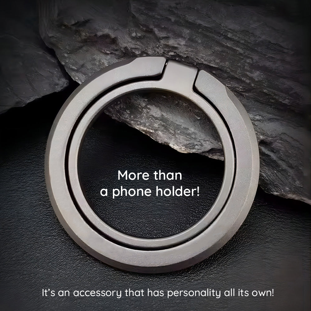 Suport Techsuit MagSafe Phone Ring (MPR3), Round Shape, Aluminium Alloy, 3M, Albastru