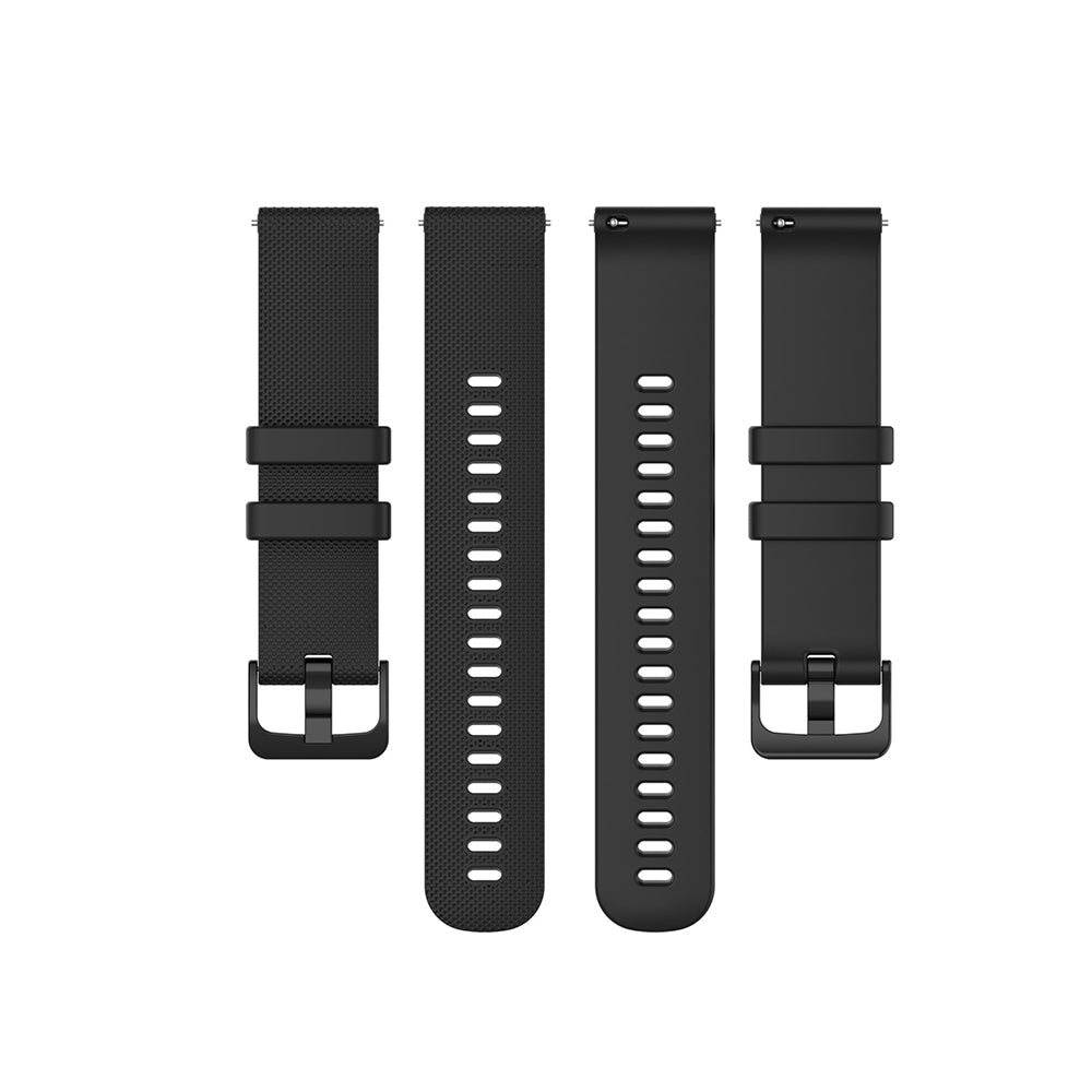 Curea smartwatch Techsuit Watchband 22mm (W006) compatibil cu Samsung Galaxy Watch (46mm)/Watch 3/Gear S3, Huawei Watch GT/GT 2/GT 3 (46mm), Negru