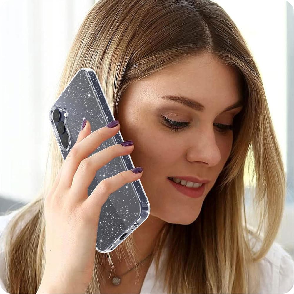 Husa de protectie Techsuit SparkleSkin Series compatibil cu Samsung Galaxy A55 5G, Transparent