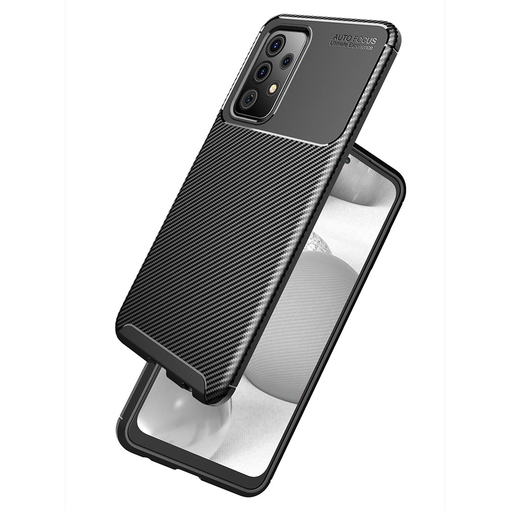 Husa de protectie Techsuit CarbonFiber compatibil cu Samsung Galaxy A52 4G / A52 5G / A52s 5G, Negru