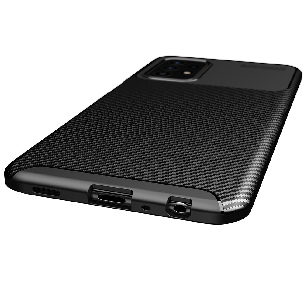 Husa de protectie Techsuit CarbonFiber compatibil cu Samsung Galaxy A52 4G / A52 5G / A52s 5G, Negru