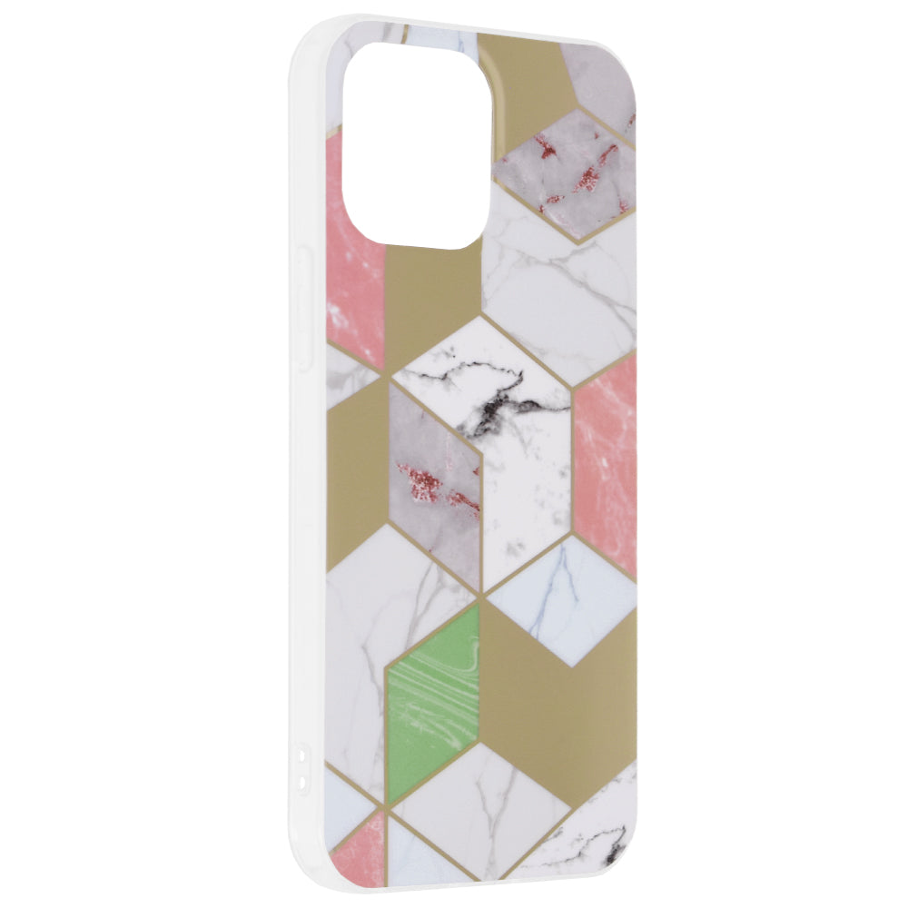 Husa de protectie Techsuit Marble Series compatibil cu iPhone 13 Pro Max, Mov Hex