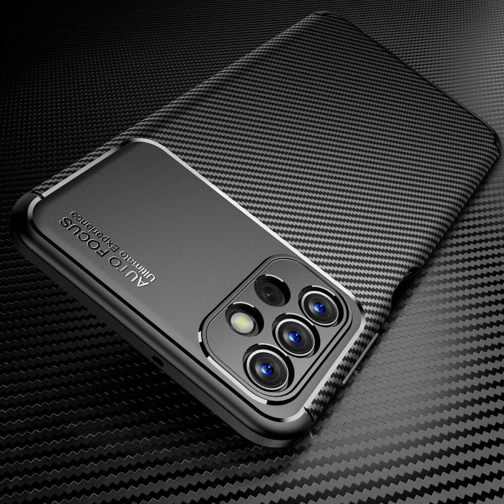 Husa de protectie Techsuit CarbonFiber compatibil cu Samsung Galaxy A13 4G, Negru