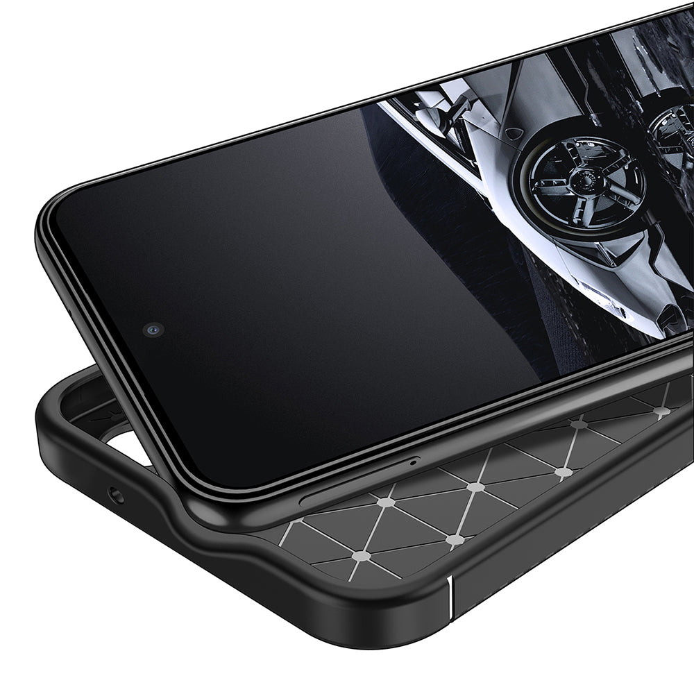 Husa de protectie Techsuit CarbonFiber compatibil cu Samsung Galaxy S23, Negru