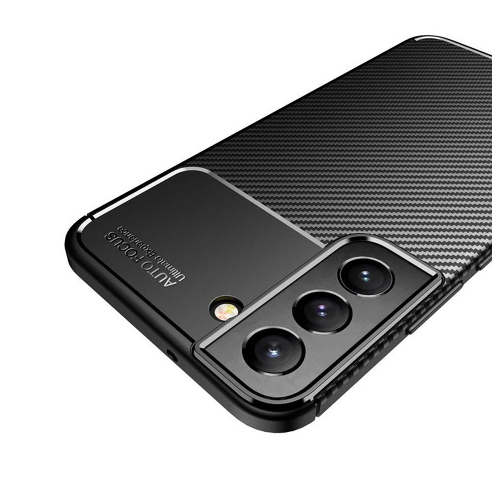 Husa de protectie Techsuit CarbonFiber compatibil cu Samsung Galaxy S22 5G, Negru