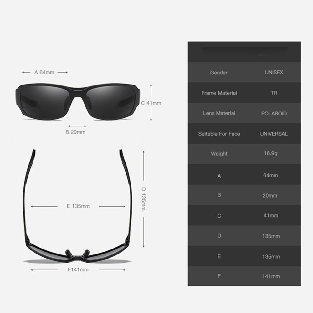 Techsuit Sunglasses Polarised TR90 (MM108), UV Protection, Maro