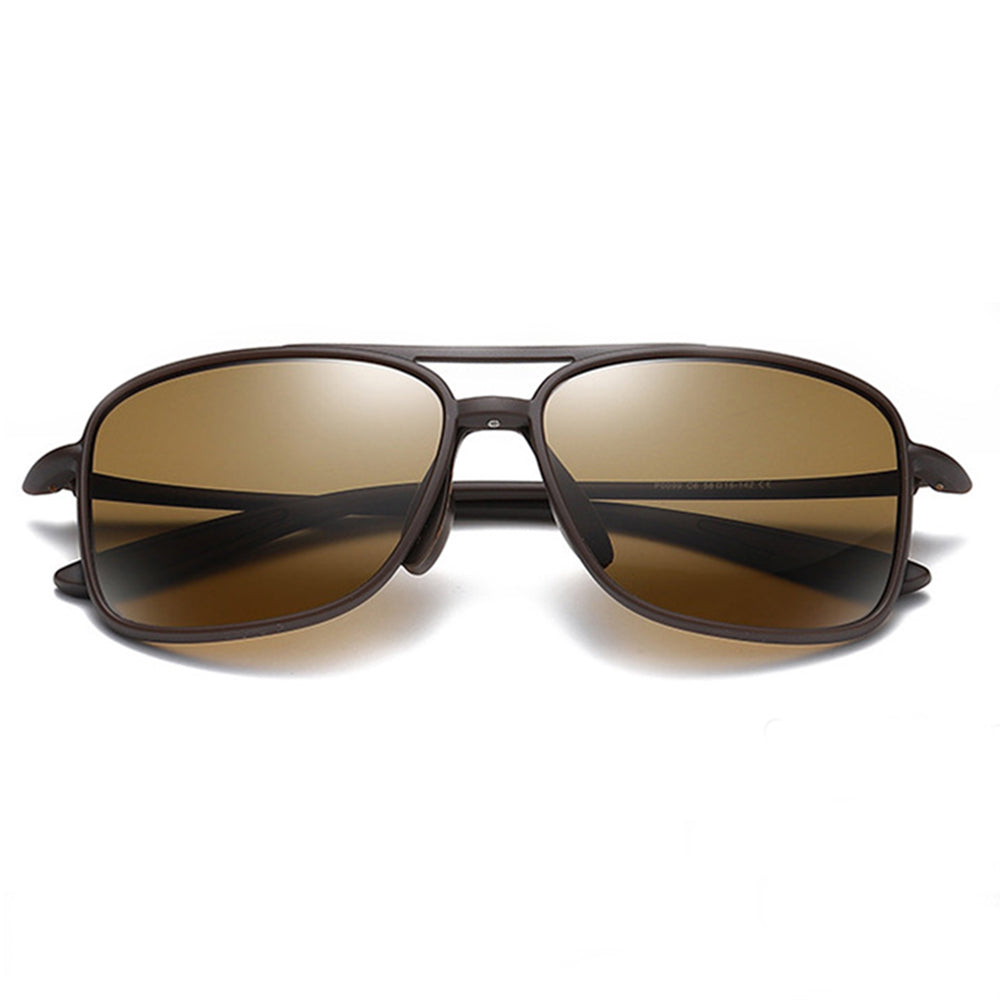 Techsuit Sunglasses Polarised TR90 (MM99), UV Protection, Matte Brown