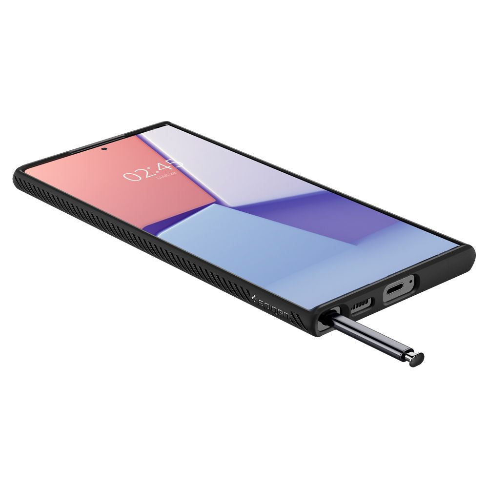 Husa de protectie Spigen Liquid Air (ACS03915) compatibil cu Samsung Galaxy S22 Ultra, Negru
