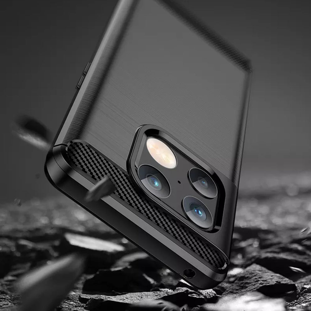 Husa de protectie Techsuit Carbon Silicone compatibil cu OnePlus 10 Pro 5G, Negru
