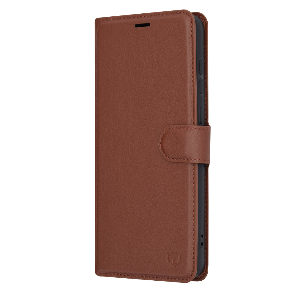Husa de protectie Techsuit Leather Folio compatibil cu Samsung Galaxy A05, Maro