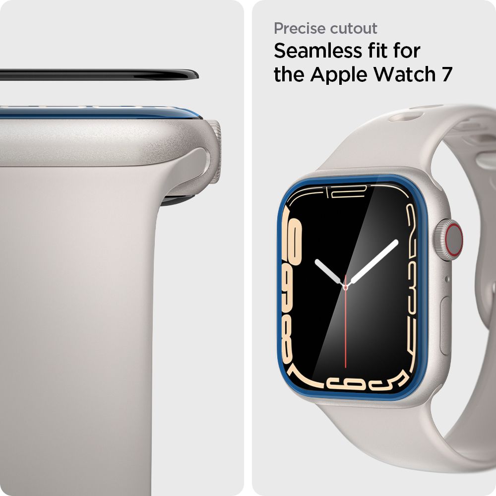 Accesoriu smartwatch Spigen (set de 2) ProFlex EZ Fit (AFL04051) compatibil cu Apple Watch 7 / 8 / 9 (45mm), Negru