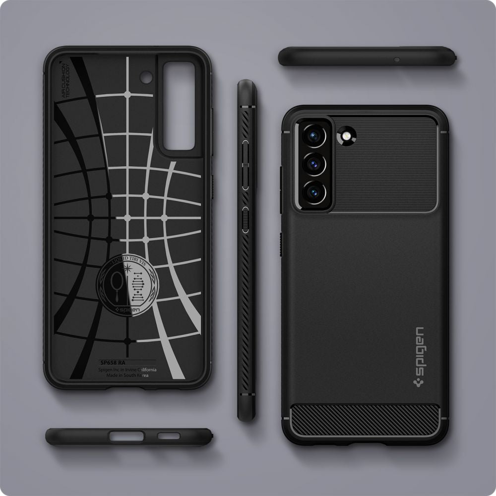Husa pentru Samsung Galaxy S21 FE 5G - Spigen Rugged Armor (ACS03049) - Black