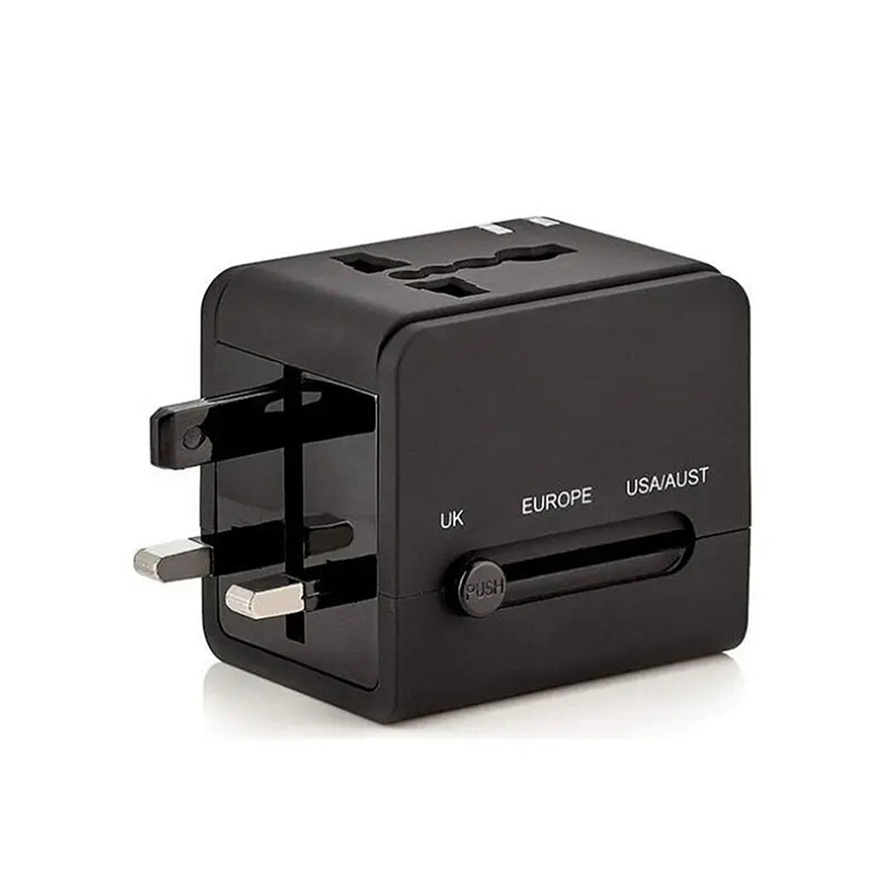 Incarcator Techsuit Travel Adapter (HHT148), PD20W, QC, USB, Type-C, EU, UK, AUS, US, Negru