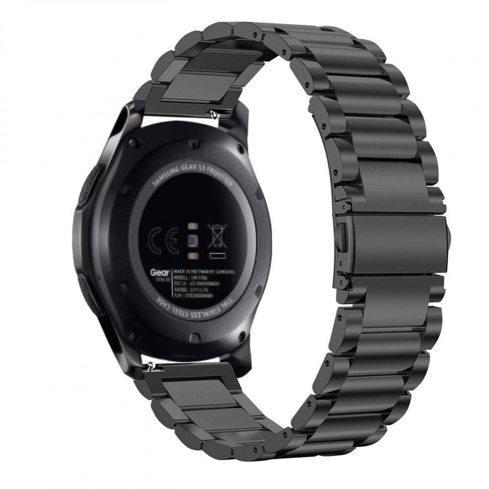 Curea smartwatch Techsuit Watchband 18mm (W010) compatibil cu Huawei Watch GT 4 (41mm)/W1/Honor Watch S1/Garmin Venu 2S/Vivoactive 4S, Auriu