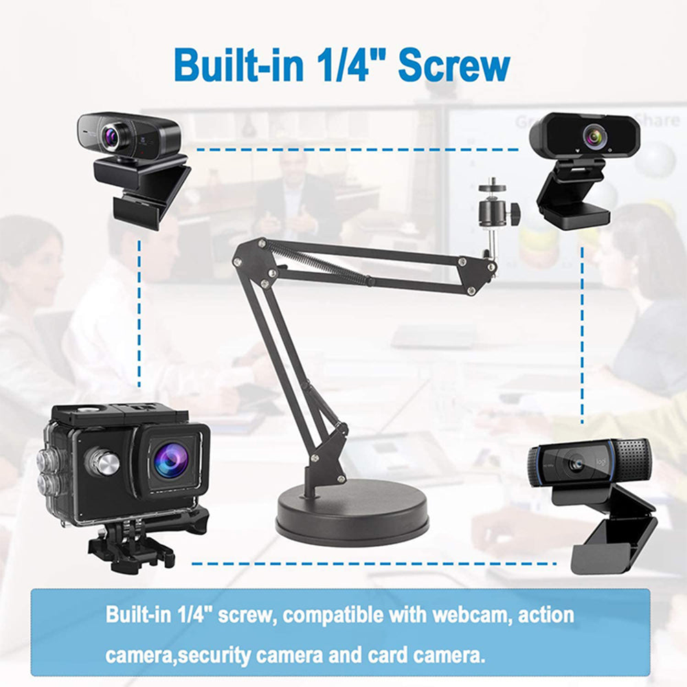 Suport Techsuit (GT6), Adjustable Arm for Multipurpose Use with 1/4" Screw Compatibility, Negru