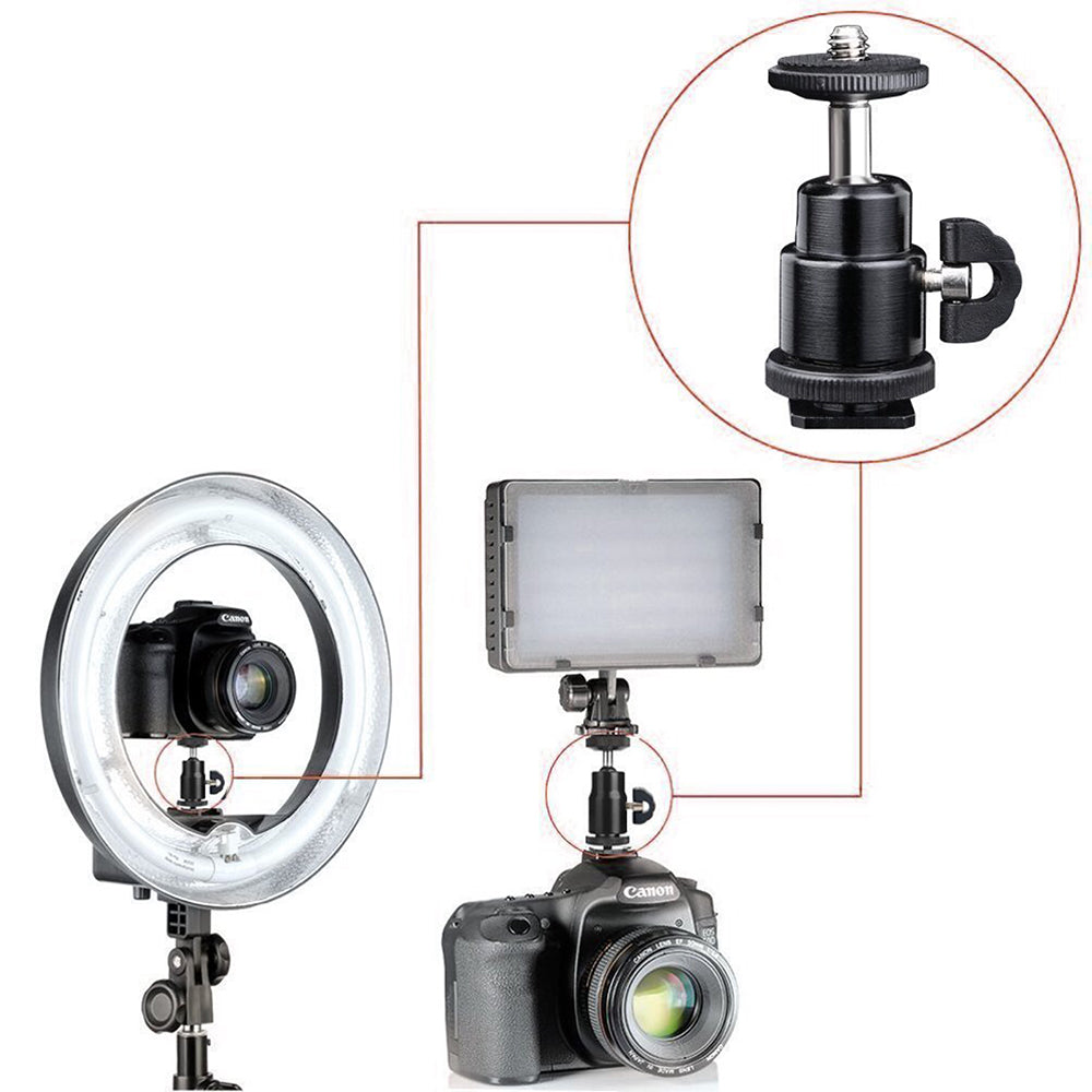 Suport Techsuit Swivel Junnx (BH-2), for GoPro Action Camera, Adjustable, Tripods, with 1/4" Screw Compatibility, Negru
