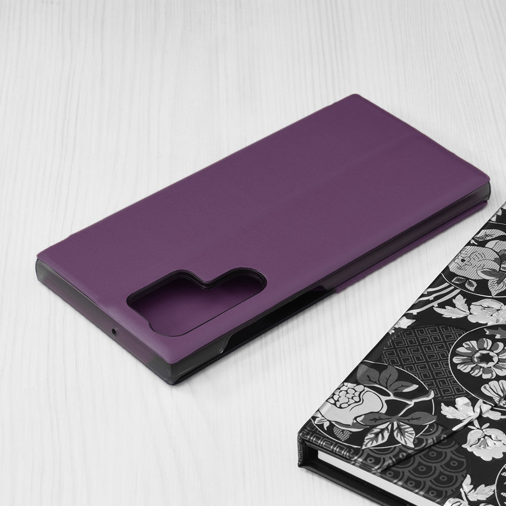 Husa de protectie Techsuit eFold Series compatibil cu Samsung Galaxy S22 Ultra, Mov