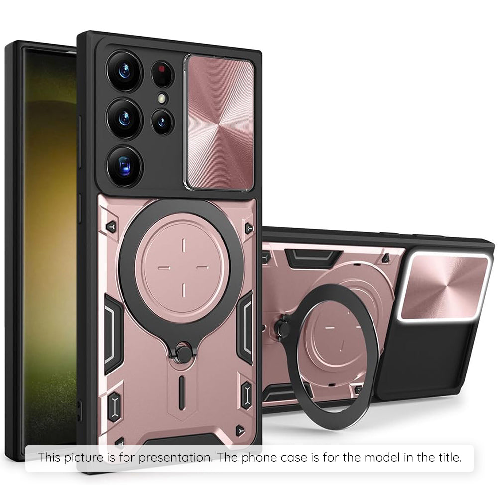 Husa de protectie Techsuit CamGuard Pro compatibil cu Samsung Galaxy Z Flip8, Roz Auriu