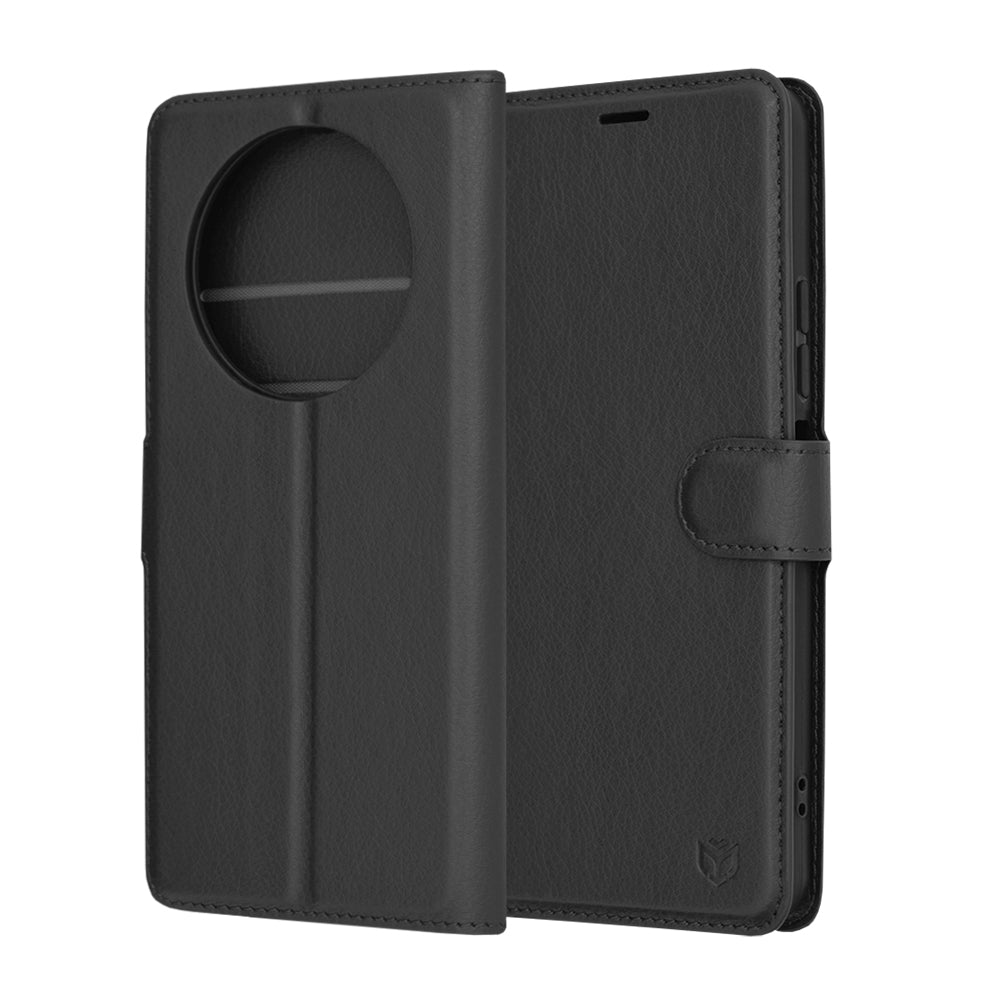 Husa de protectie Techsuit Leather Folio compatibil cu Xiaomi Redmi A3 / Redmi A3x, Negru