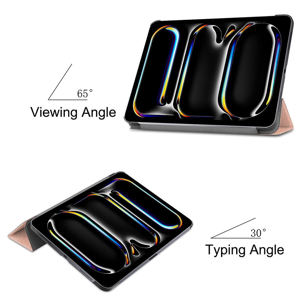 Husa de protectie tableta Techsuit FoldPro compatibil cu iPad Pro 13 (2024) / iPad Pro 13 (2025), Roz Auriu