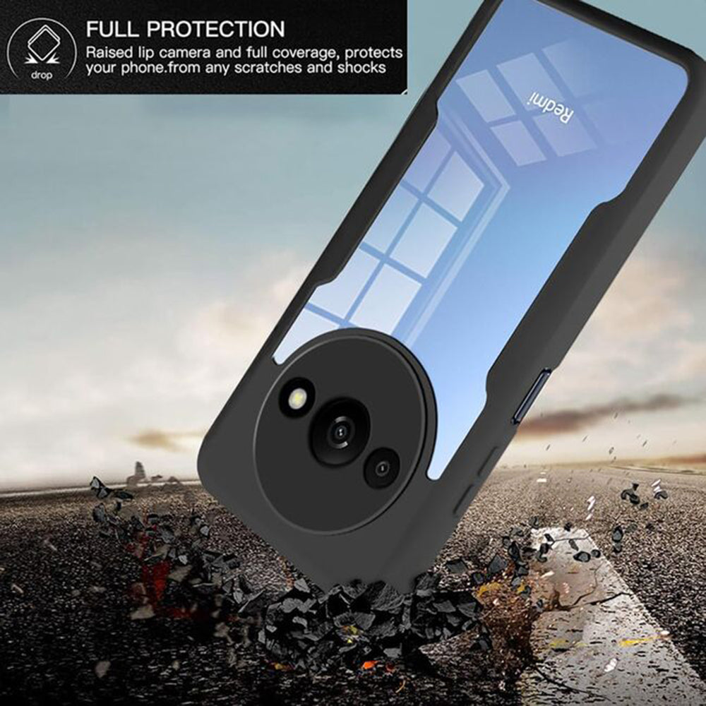 Folie de protectie Techsuit ColorVerse 360 Series + compatibil cu Xiaomi Redmi A3 / Redmi A3x, Albastru