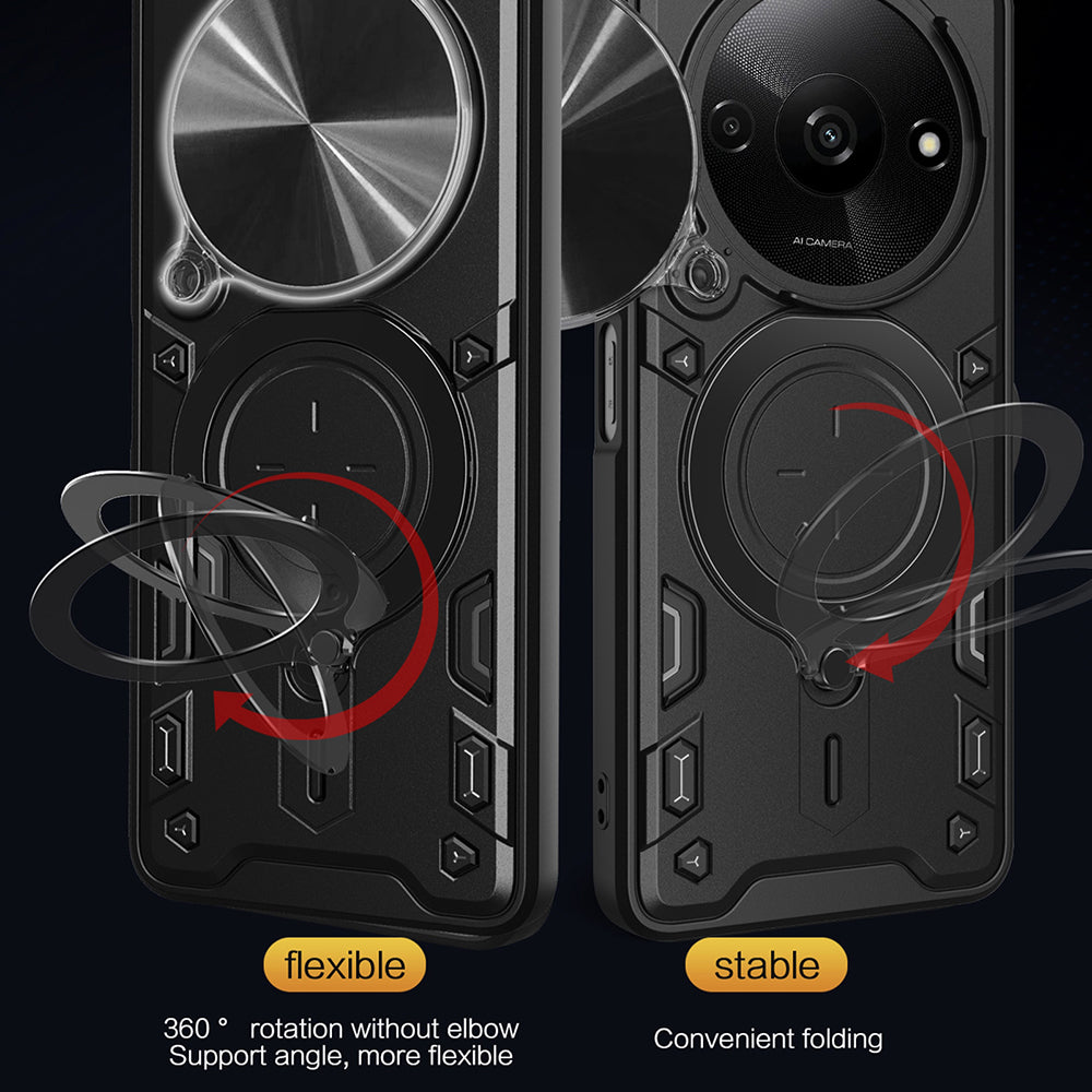 Husa de protectie Techsuit CamGuard Pro compatibil cu Xiaomi Redmi A3 / Redmi A3x, Negru