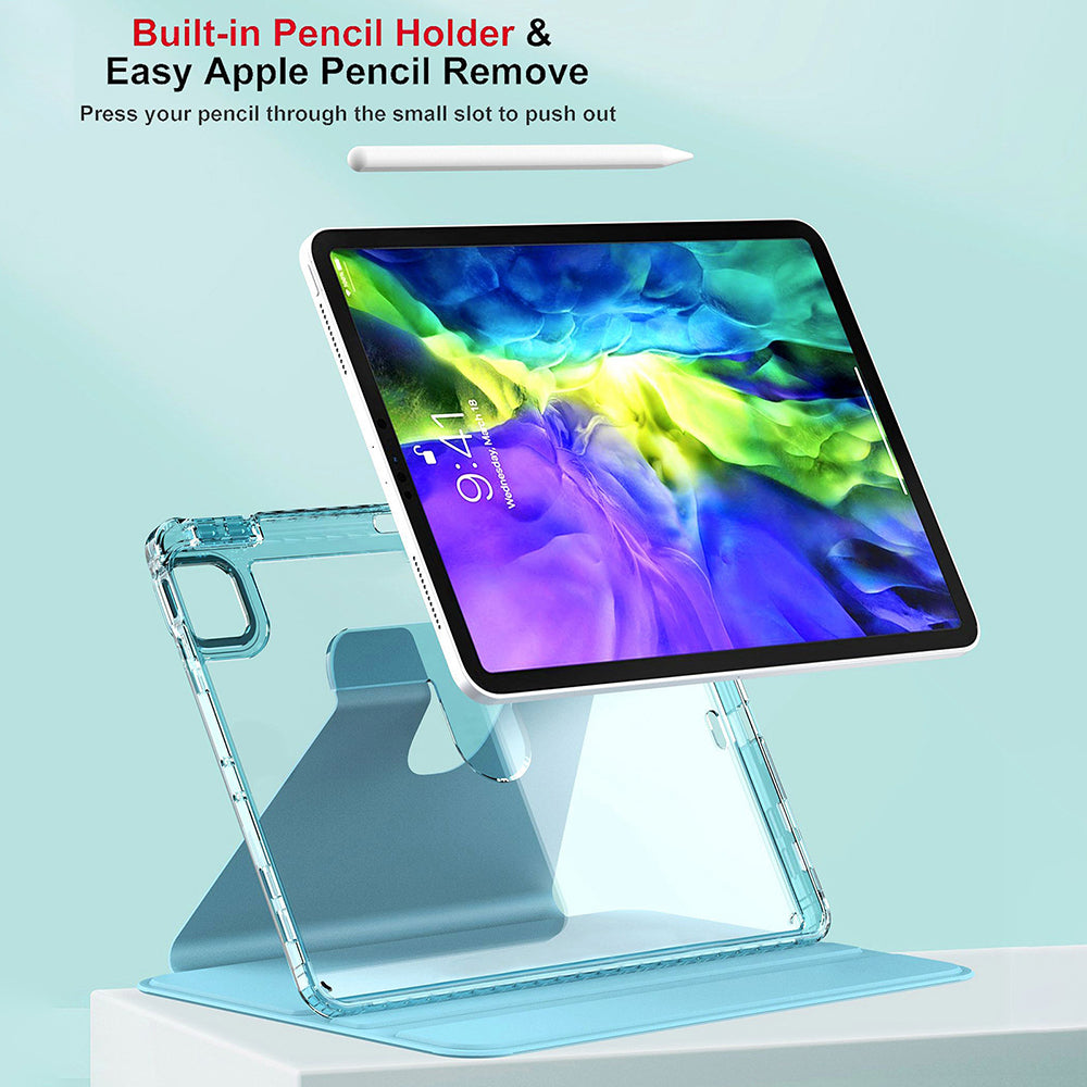 Husa de protectie tableta Techsuit Crystal Vision compatibil cu iPad Pro 11 (2024) / iPad Pro 11 (2025), Bleu