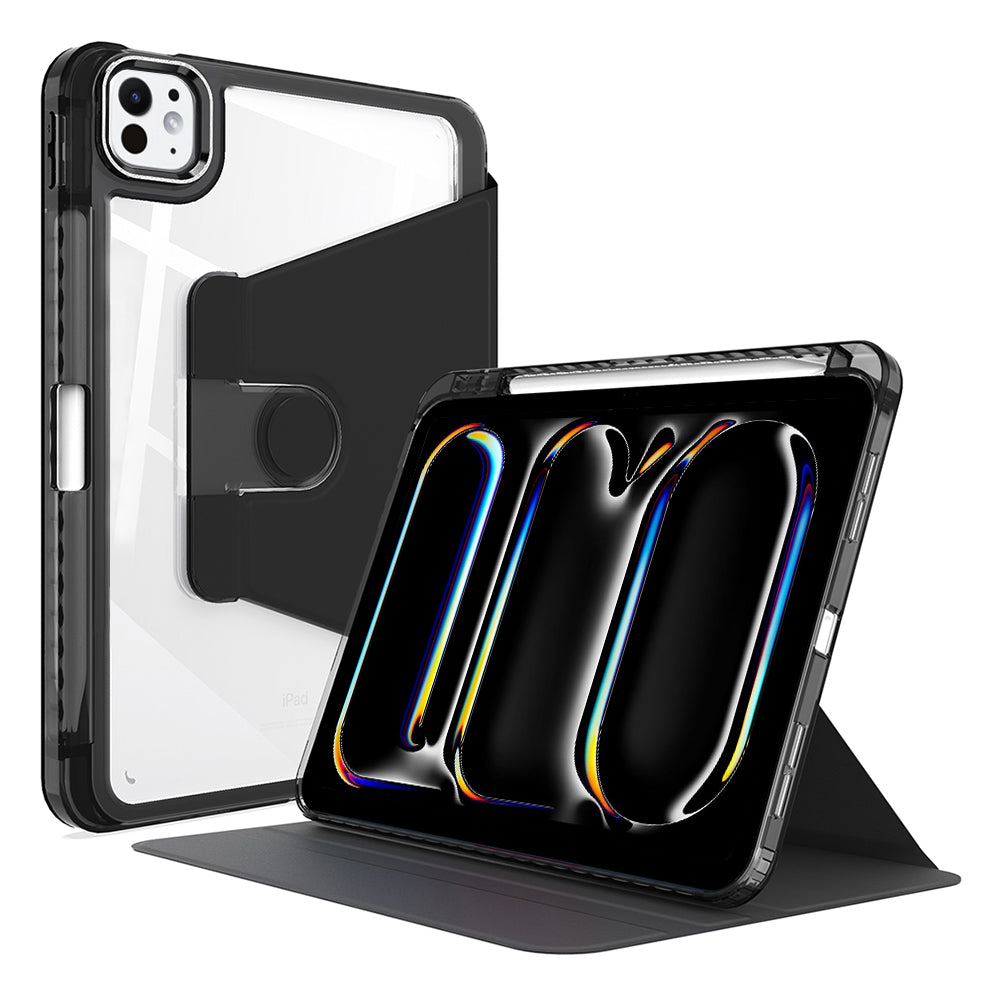 Husa de protectie tableta Techsuit Crystal Vision compatibil cu iPad Pro 11 (2024) / iPad Pro 11 (2025), Negru