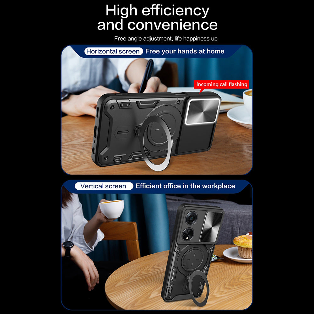Husa de protectie Techsuit CamGuard Pro compatibil cu Oppo A98 5G, Negru